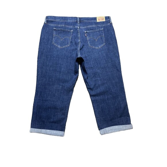 Levi's 311 Shaping Jeans Women’s 20W Plus Size Skinny Capri Roll Up Denim - Picture 2 of 7